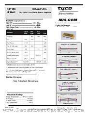 PA1186 datasheet pdf MA-Com