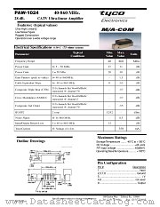 PAW1024 datasheet pdf MA-Com