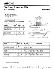 PH0104-85 datasheet pdf MA-Com