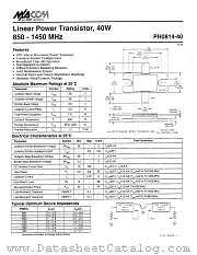 PH0814-40 datasheet pdf MA-Com