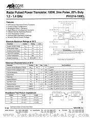 PH1214-100EL datasheet pdf MA-Com