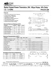 PH1214-2M datasheet pdf MA-Com