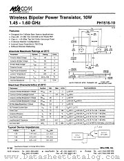 PH1516-10 datasheet pdf MA-Com