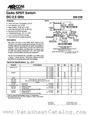 SW-239 datasheet pdf MA-Com