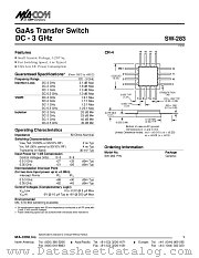 SW-283 datasheet pdf MA-Com