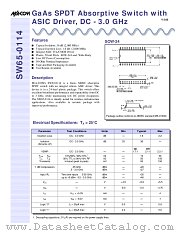 SW65-0114 datasheet pdf MA-Com