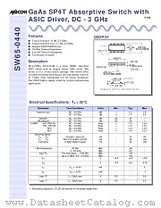 SW65-0440 datasheet pdf MA-Com