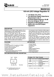 MAS9124ASTD-T datasheet pdf mas MICRO ANALOG SYSTEMS