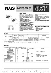 AQW214EHAX datasheet pdf Matsushita Electric Works(Nais)