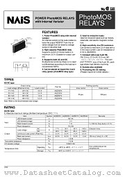 AQZ204V datasheet pdf Matsushita Electric Works(Nais)