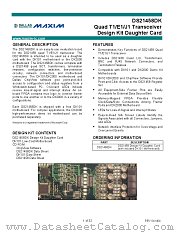DS21458DK datasheet pdf MAXIM - Dallas Semiconductor