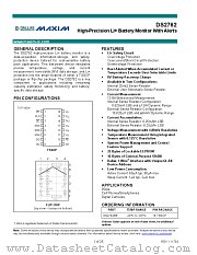 DS2762BE datasheet pdf MAXIM - Dallas Semiconductor