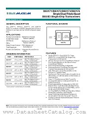 DS3172 datasheet pdf MAXIM - Dallas Semiconductor