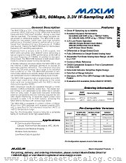 MAX1209ETL datasheet pdf MAXIM - Dallas Semiconductor