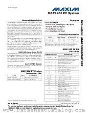 MAX1402EVC16 datasheet pdf MAXIM - Dallas Semiconductor