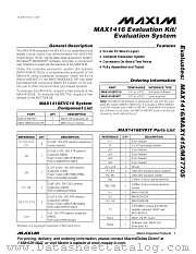 MAX1416EVC16 datasheet pdf MAXIM - Dallas Semiconductor