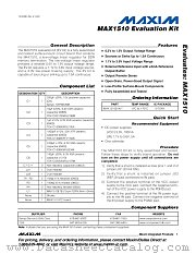 MAX1510EVKIT datasheet pdf MAXIM - Dallas Semiconductor