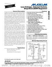 MAX1515ETG datasheet pdf MAXIM - Dallas Semiconductor