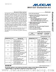 MAX1537EVKIT datasheet pdf MAXIM - Dallas Semiconductor