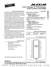 MAX2511EEI datasheet pdf MAXIM - Dallas Semiconductor