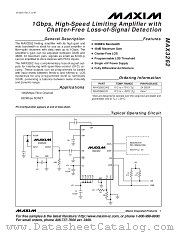 MAX3262CAG datasheet pdf MAXIM - Dallas Semiconductor
