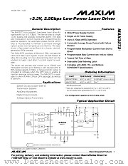 MAX3273E datasheet pdf MAXIM - Dallas Semiconductor