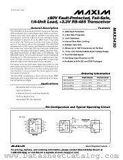MAX3430ERA datasheet pdf MAXIM - Dallas Semiconductor