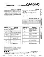 MAX3550EVKIT datasheet pdf MAXIM - Dallas Semiconductor