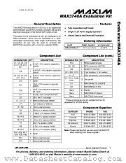 MAX3740AEVKIT datasheet pdf MAXIM - Dallas Semiconductor