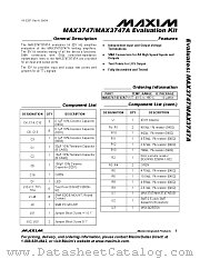 MAX3747AEVKIT datasheet pdf MAXIM - Dallas Semiconductor