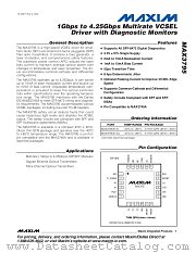 MAX3795ETG datasheet pdf MAXIM - Dallas Semiconductor