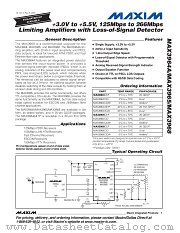 MAX3965C_D datasheet pdf MAXIM - Dallas Semiconductor