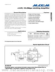 MAX3971UGP datasheet pdf MAXIM - Dallas Semiconductor