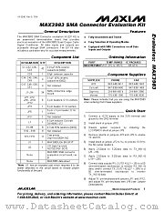 MAX3983SMAEVKIT datasheet pdf MAXIM - Dallas Semiconductor