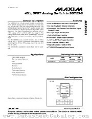 MAX4649EKA-T datasheet pdf MAXIM - Dallas Semiconductor