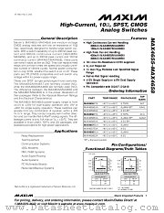 MAX4658EUA datasheet pdf MAXIM - Dallas Semiconductor