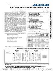 MAX4738ETE datasheet pdf MAXIM - Dallas Semiconductor