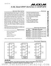 MAX4756EBE-T datasheet pdf MAXIM - Dallas Semiconductor