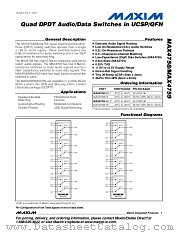 MAX4758EBX-T datasheet pdf MAXIM - Dallas Semiconductor