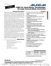 MAX5037ETH datasheet pdf MAXIM - Dallas Semiconductor