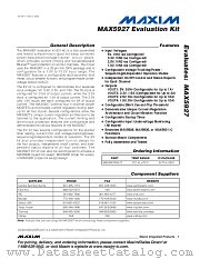 MAX5927EVKIT datasheet pdf MAXIM - Dallas Semiconductor