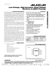 MAX6709HUB datasheet pdf MAXIM - Dallas Semiconductor