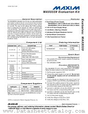 MAX8559EVKIT datasheet pdf MAXIM - Dallas Semiconductor