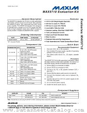 MAX9710EVKIT datasheet pdf MAXIM - Dallas Semiconductor