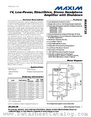 MAX9725BEBC-T datasheet pdf MAXIM - Dallas Semiconductor