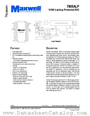 7805ALPRPDS datasheet pdf Maxwell Technologies