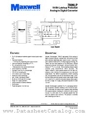 7809LPRPFI datasheet pdf Maxwell Technologies