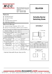 DL4154 datasheet pdf MCC