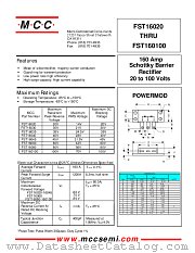 FST160100 datasheet pdf MCC