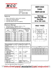 MBR12030 datasheet pdf MCC